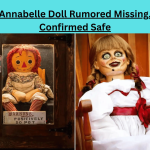 The Annabelle doll sits in its glass case at the Warrens’ Occult Museum in Connecticut.