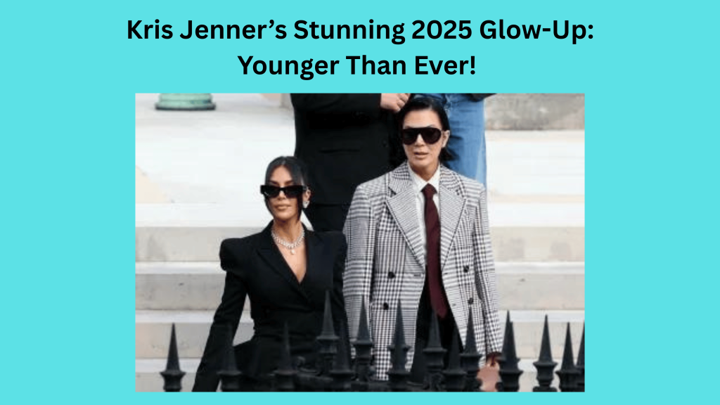 Kris Jenner shows off her youthful look in a sleek black outfit in Paris, May 2025.