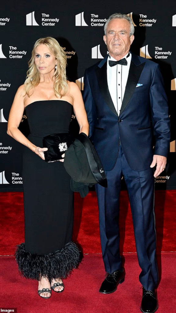 Actress Cheryl Hines and HHS Secretary Robert F. Kennedy Jr. walk the red carpet at the Les Misérables opening night at the Kennedy Center.