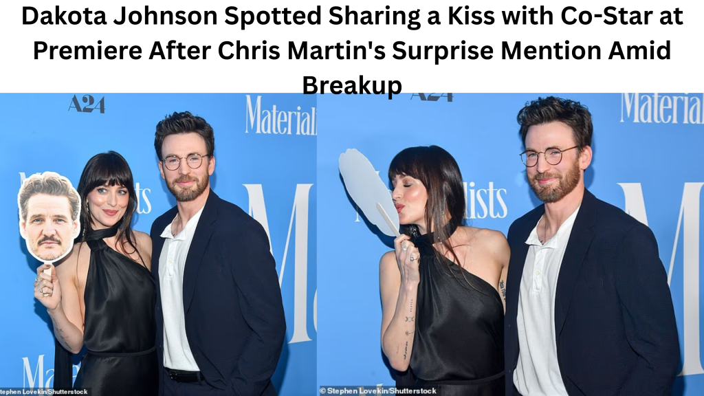 Dakota Johnson Kisses Co-Star at Premiere After Chris Martin’s Surprise Shout-Out
